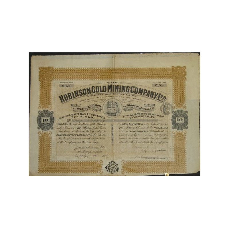 The Robinson Gold Mining Cy Ltd