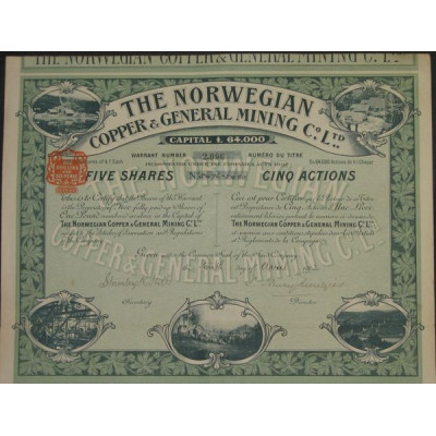 The Norwegian Copper & General Mining Cy Ltd