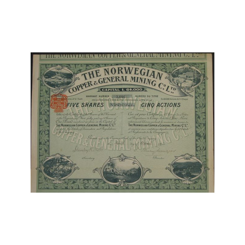 The Norwegian Copper & General Mining Cy Ltd