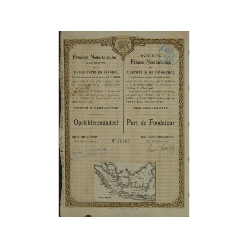 Sté Franco-Neerlandaise de Culture et de Commerce (PF)