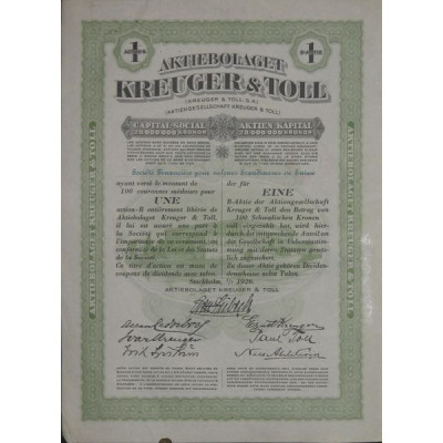 Aktiebolaget Kreuger & Toll (1 Act)