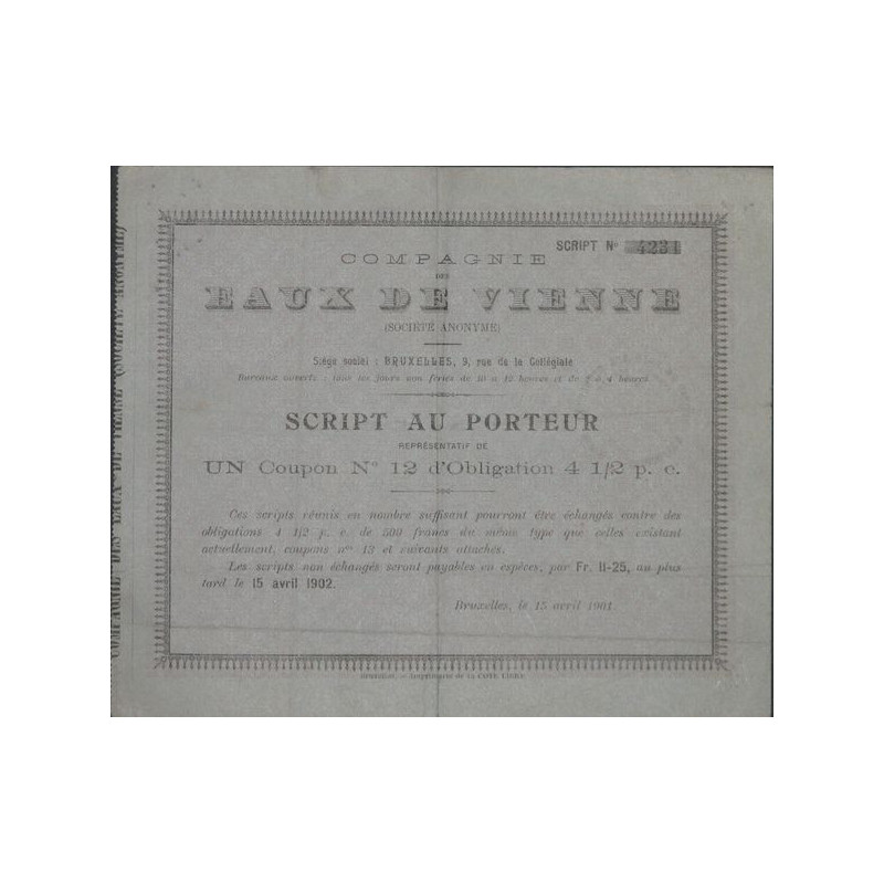 Cie des Eaux de Vienne