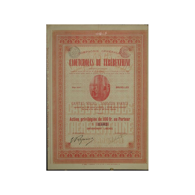 Cie Gale des Caoutchouc de Térébenthine