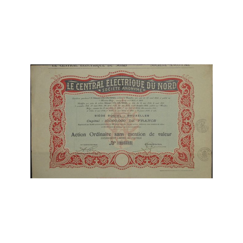 Le Central Electrique du Nord (Act Ordin)