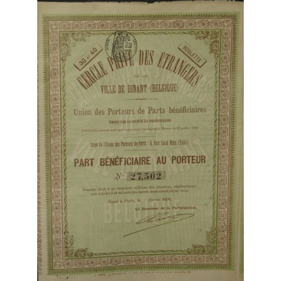 Cercle Privé des Etrangers de la Ville de Dinant