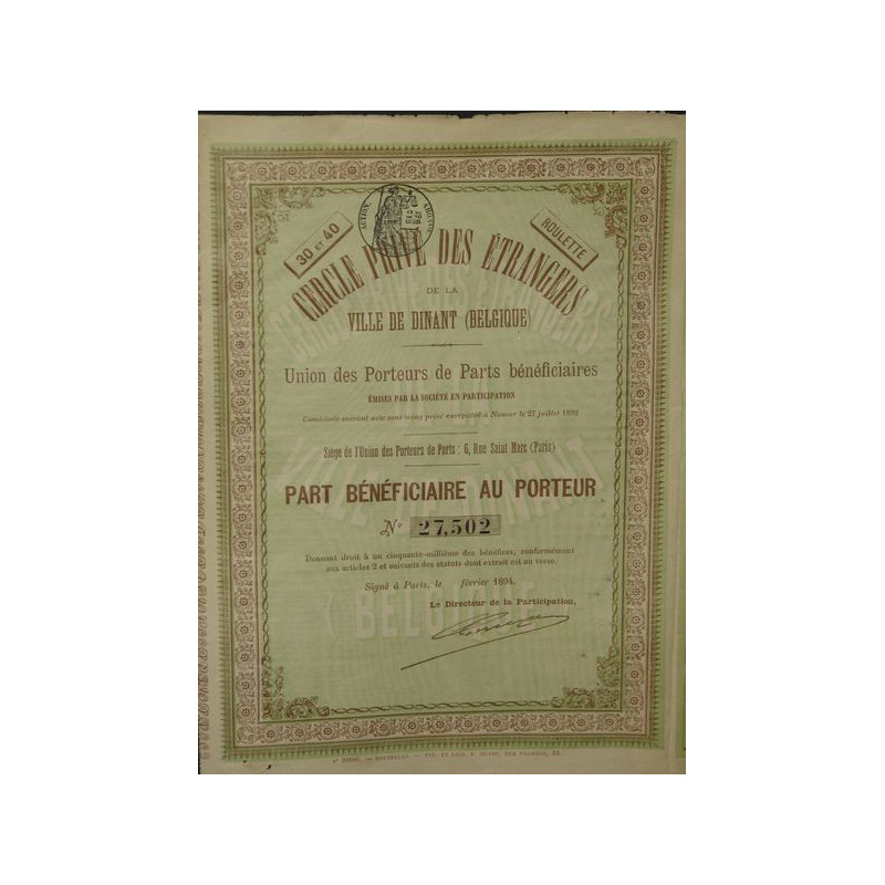 Cercle Privé des Etrangers de la Ville de Dinant