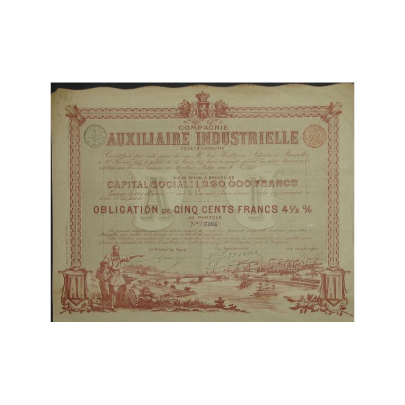 Cie Auxiliaire Industrielle (Obl)