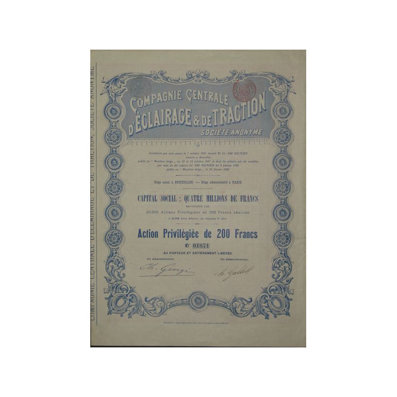 Cie Centrale d'Eclairage et de Traction