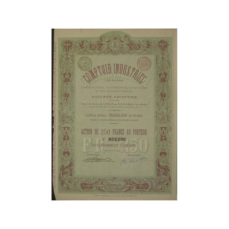 Comptoir Industriel pour Favoriser l'Agriculture le Commerce l'Industrie et les Travaux Publics