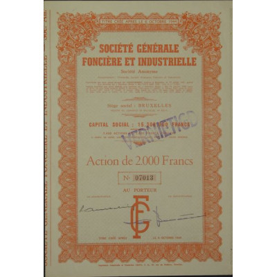 Sté Gale Foncière et Industrielle