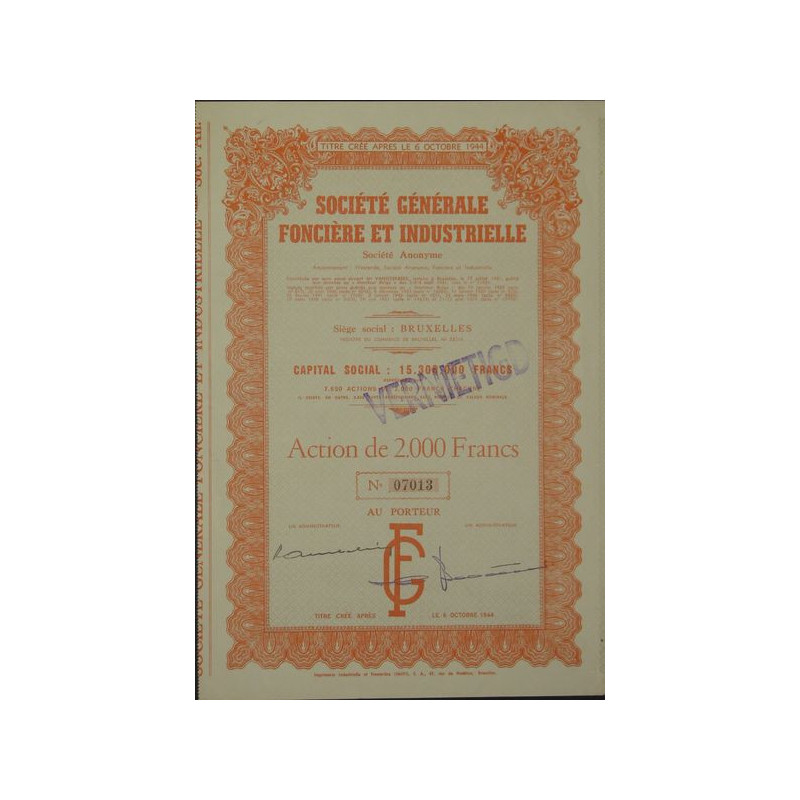 Sté Gale Foncière et Industrielle