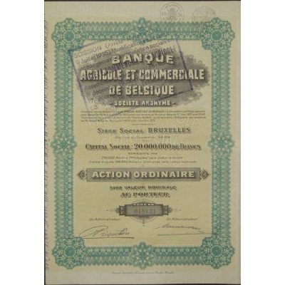 Banque Agricole et Commerciale de Belgique