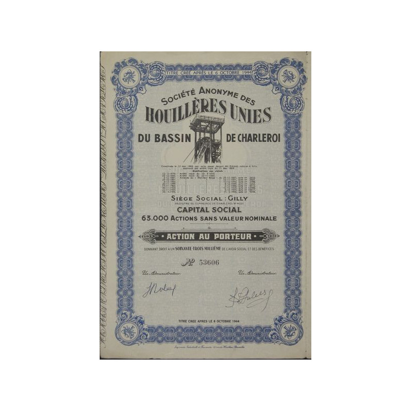 S.A. des Houillères Unies du Bassin de Charleroi