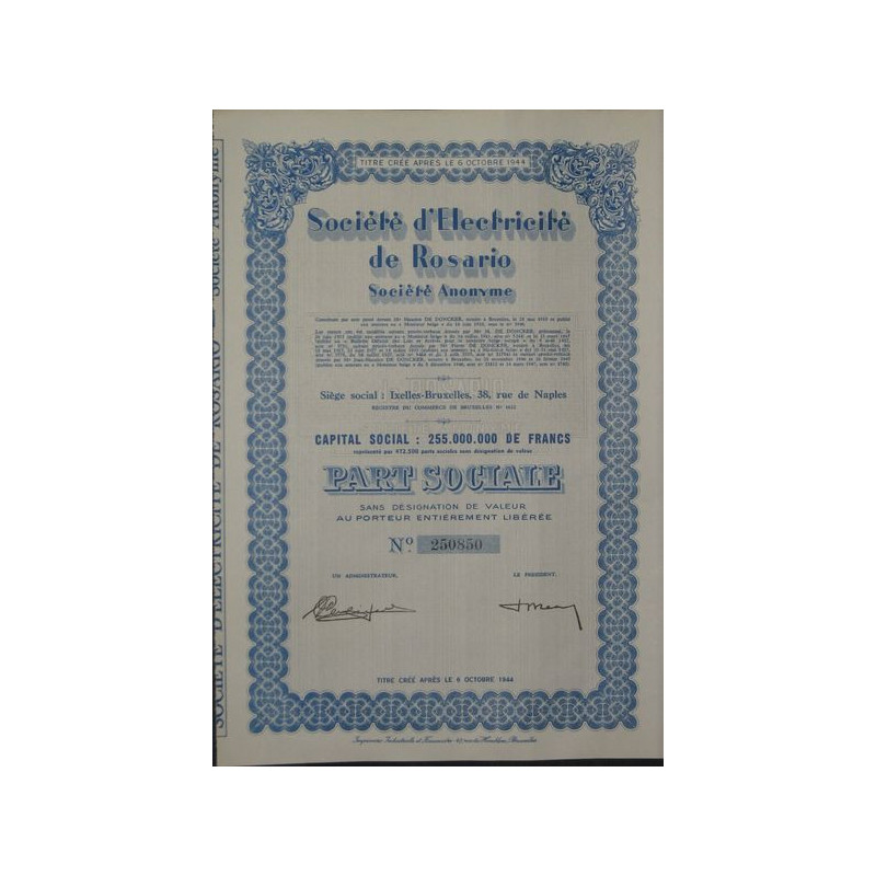 Sté d'Electricité de Rosario