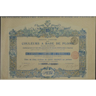 S.A. des Couleurs à Base de Plomb - Procédés MACDONALD