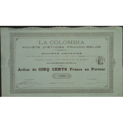 La Colombia - Sté d'Etudes Franco-Belge