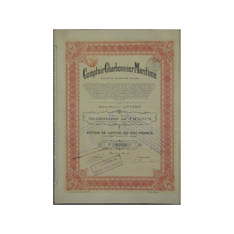 Comptoir Charbonnier Maritime (Act)