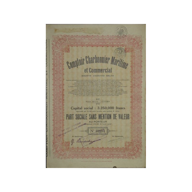 Comptoir Charbonnier Maritime et Commercial (PS)