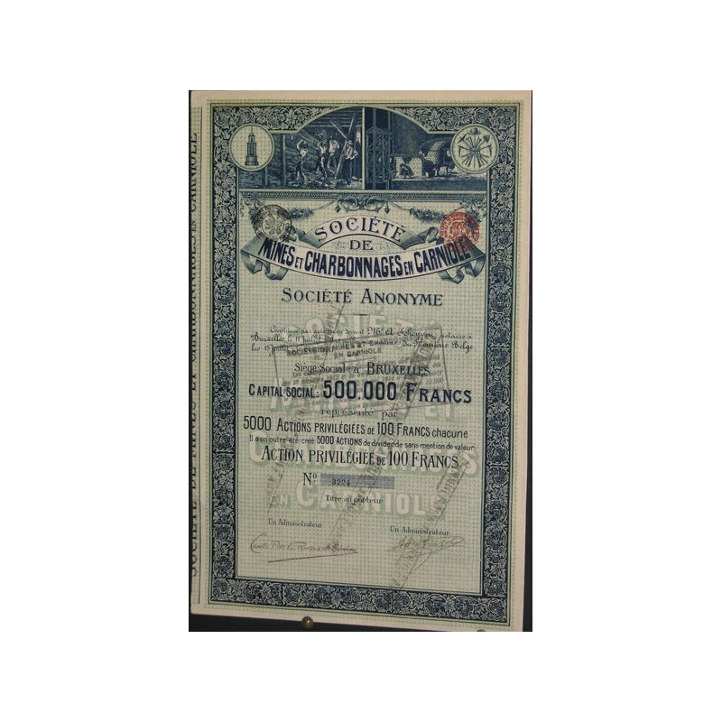 Sté de Mines et Charbonnages en Carniole