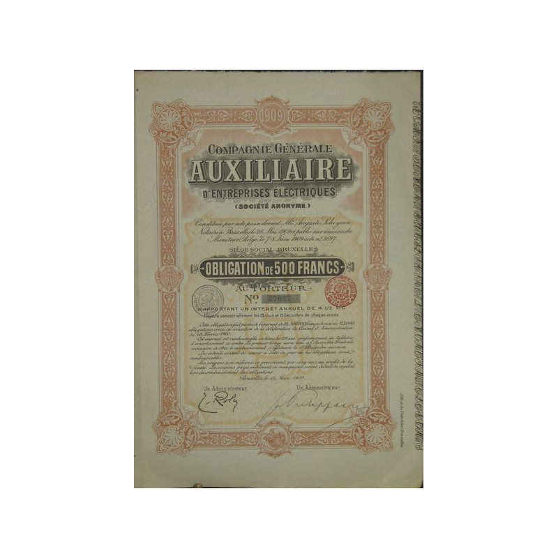Cie Gale Auxiliaire d'Entreprises Electriques