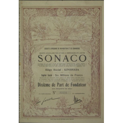 Sté Africaine de Navigation et de Commerce SONACO