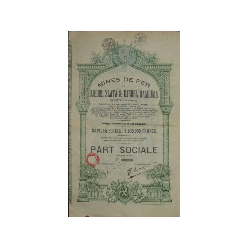 Mines de Fer de Djebel Slata & Djebel Hameïma