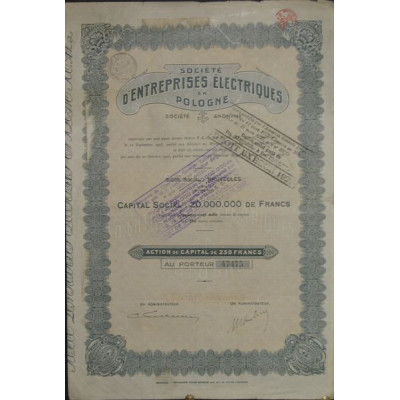 Sté d'Entreprises Electriques en Pologne