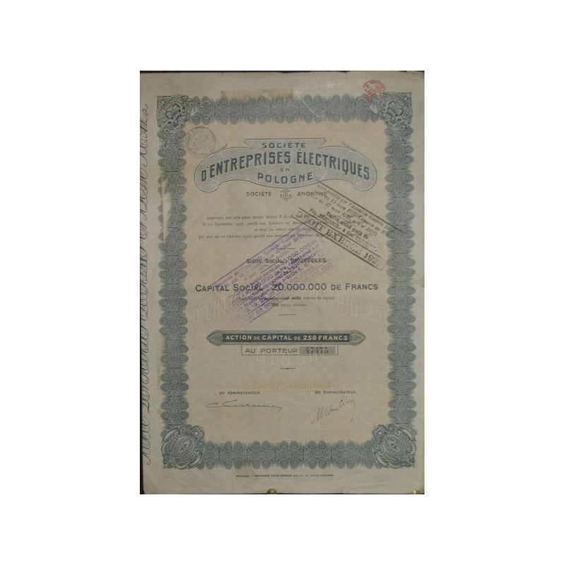 Sté d'Entreprises Electriques en Pologne