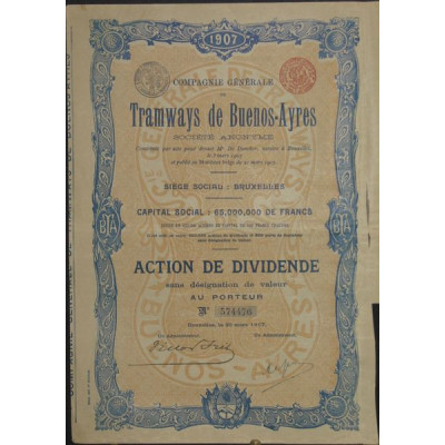 Cie Gale de Tramways de Buenos-Ayres