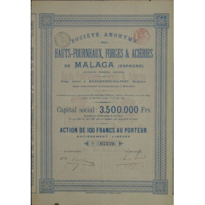 S.A. des Hauts-Fourneaux Forges & Aciéries de Malaga
