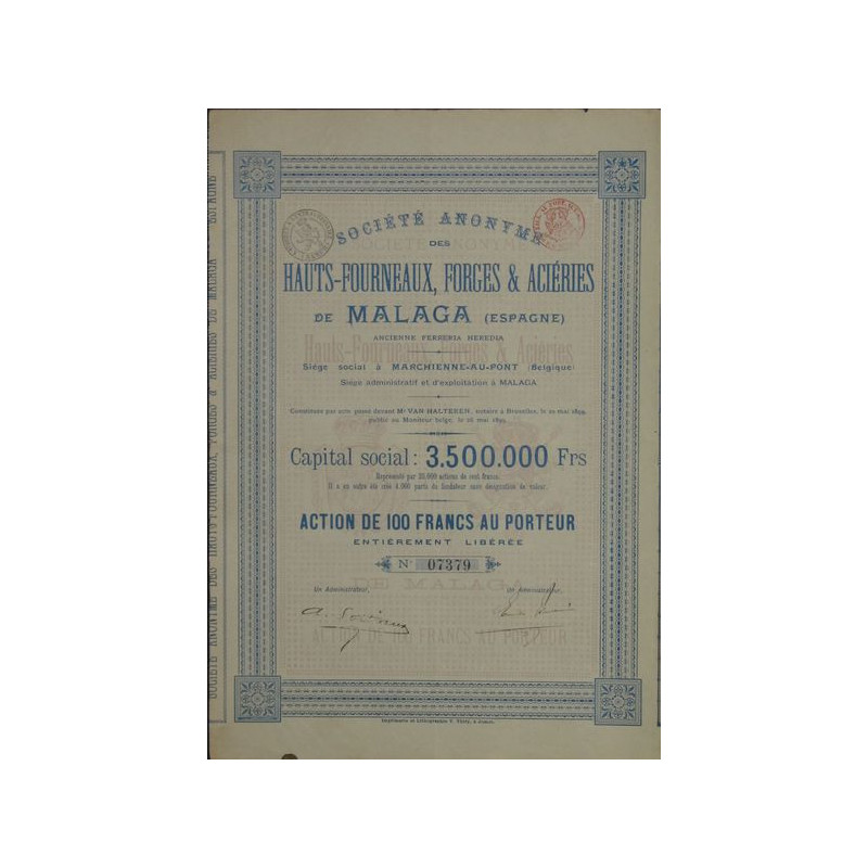 S.A. des Hauts-Fourneaux Forges & Aciéries de Malaga