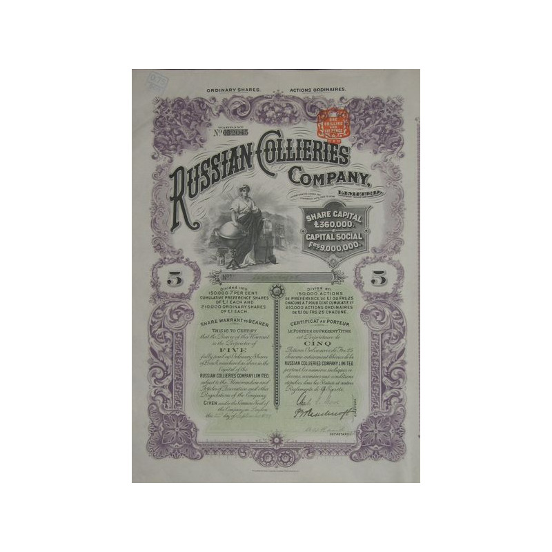 Russian Collieries Cy Ltd (5 Act)