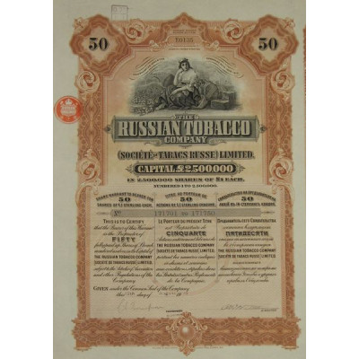 Sté de Tabacs Russe - The Russian Tobacco Cy (50 Act)