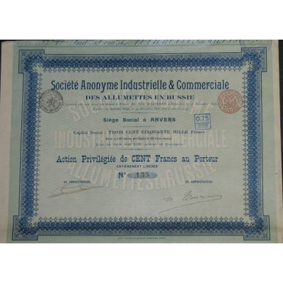 S.A. Industrielle et Commerciale des Allumettes en Russie