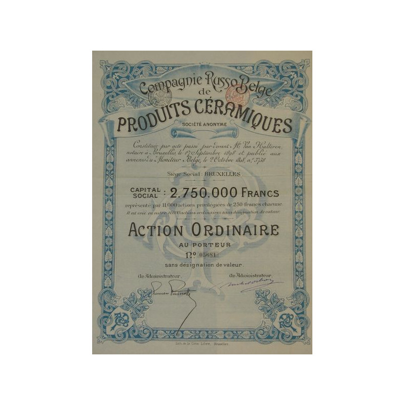 Cie Russo-Belge de Produits Céramiques