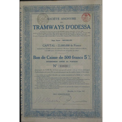 S.A. des Tramways d'Odessa