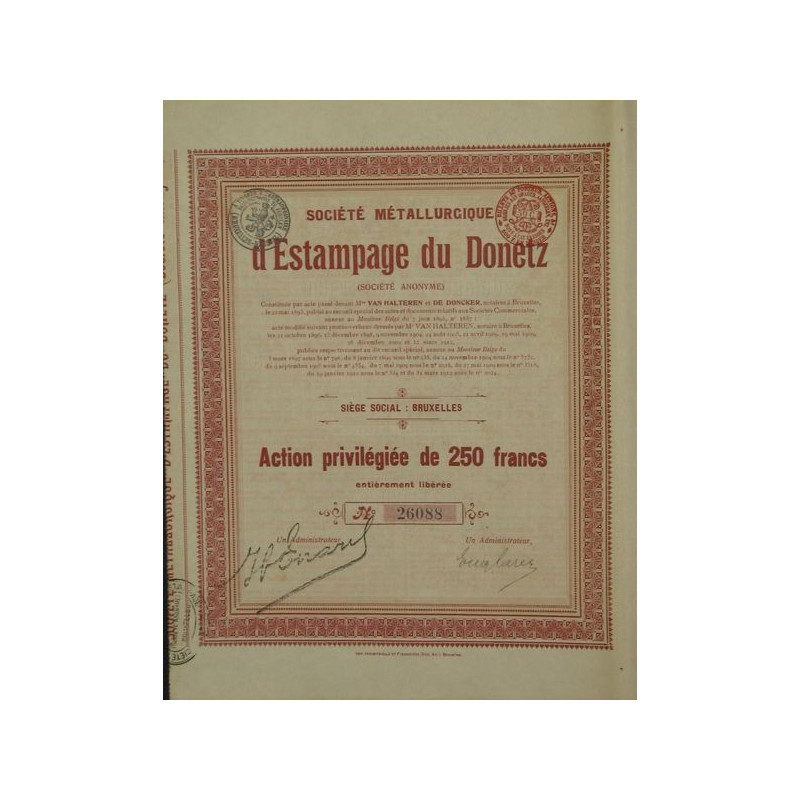 Sté Métallurgique d'Estampage du Donetz