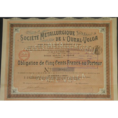 Sté Métallurgique de l'Oural-Volga