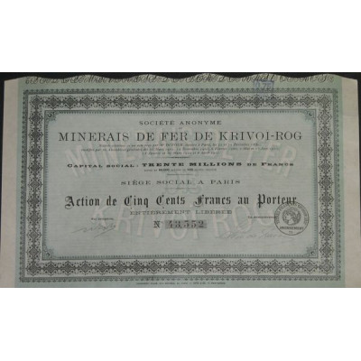 S.A. des Minerais de Fer de Krivoï-Rog (Act)