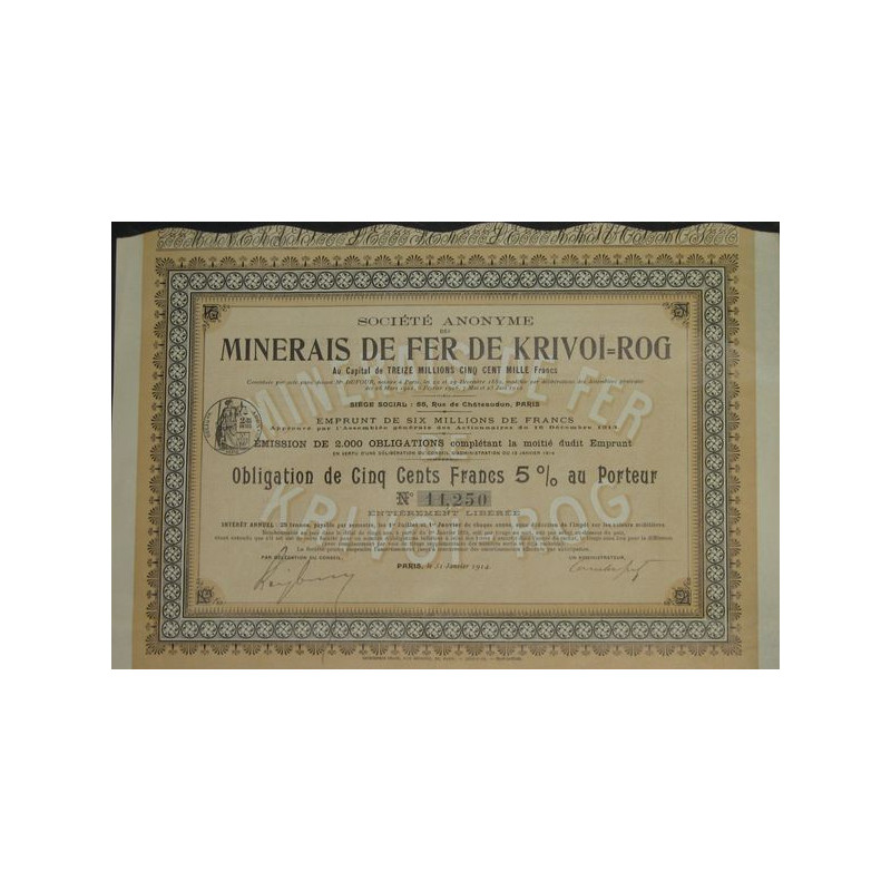 S.A. des Minerais de Fer de Krivoï-Rog (Obl)