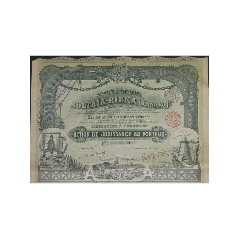 Sté Minière Joltaïa-Rieka (Krivoï-Rog) (Act Jouissance)