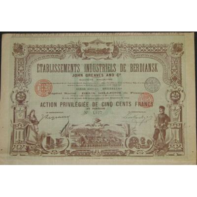 Ets Industriels de Berdiansk John Graves anc Cie (Act Privil 500 F)