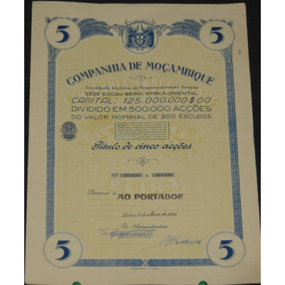 Companhia de Moçambique (5 Ac)