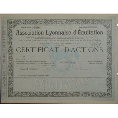 Association Lyonnaise d'Equitation (blanquette)