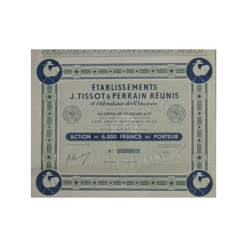 Ets J. Tissot & Perrain Réunies A l'Abondance des Douceurs (Act 6000 F)