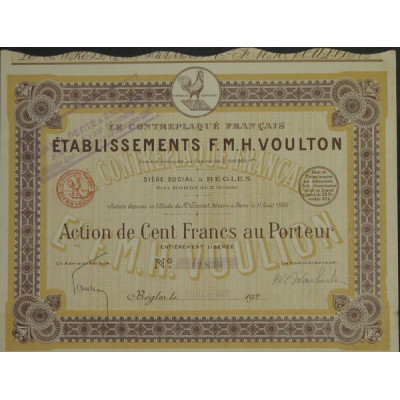 Le Contreplaqué Français Ets F.M.H. Voulton
