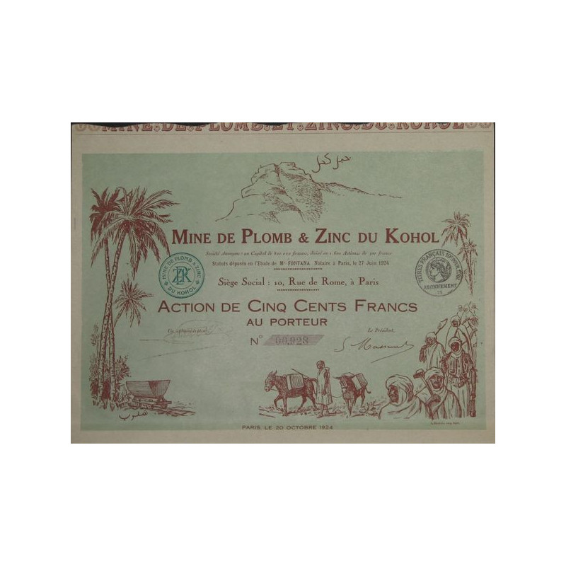 Mines de Plomb & Zinc du Kohol (Act 500 F)