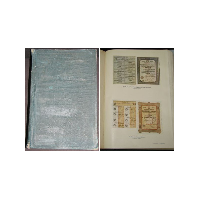 Extrêmement RARE - Annuaire des Valeurs Inscrites à la Cote du Marché des Banquiers en Valeur au Comptant près la Bourse de Pari