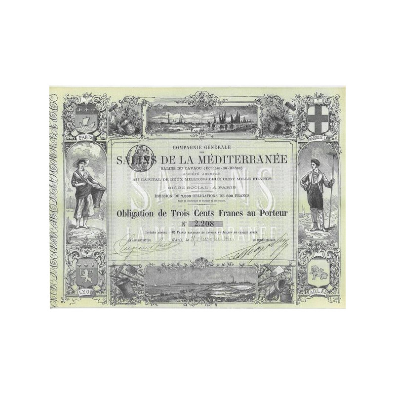 Cie gale des Salins de la Méditerranée (Salins du Cavaou) (Obl)