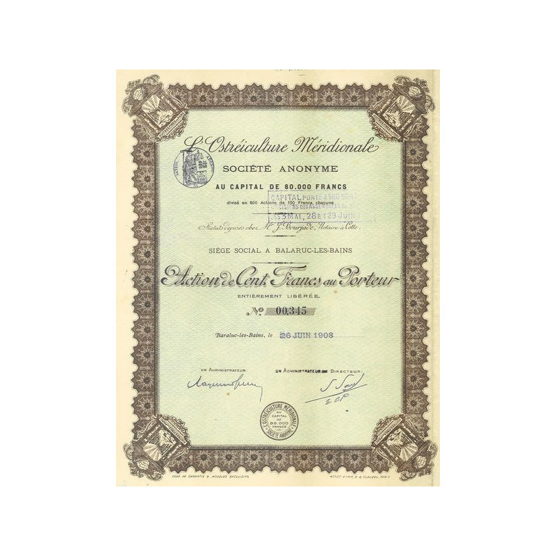 L'Ostréiculture Méridionale